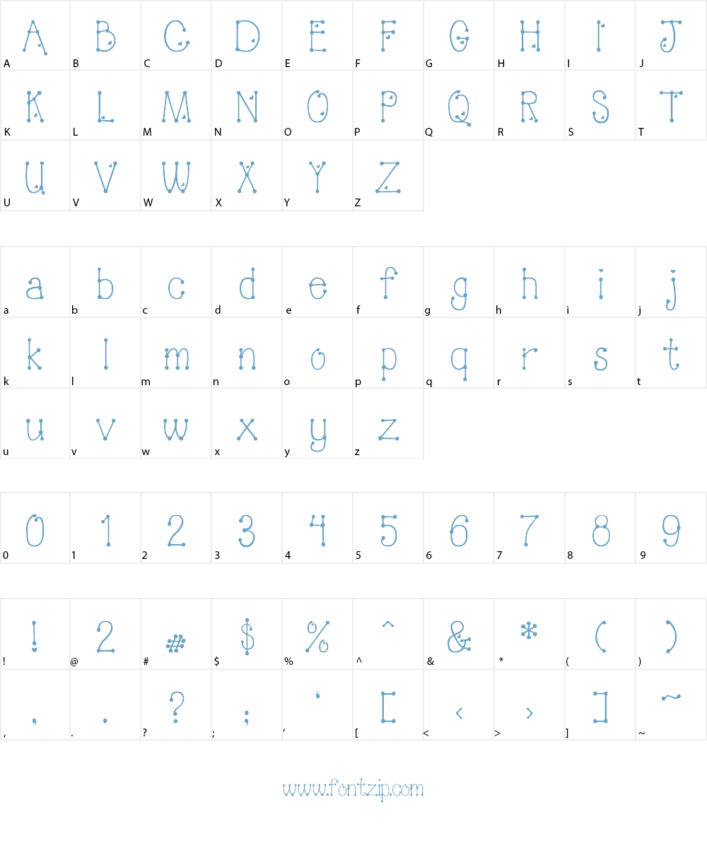 PeggyFont Font Character